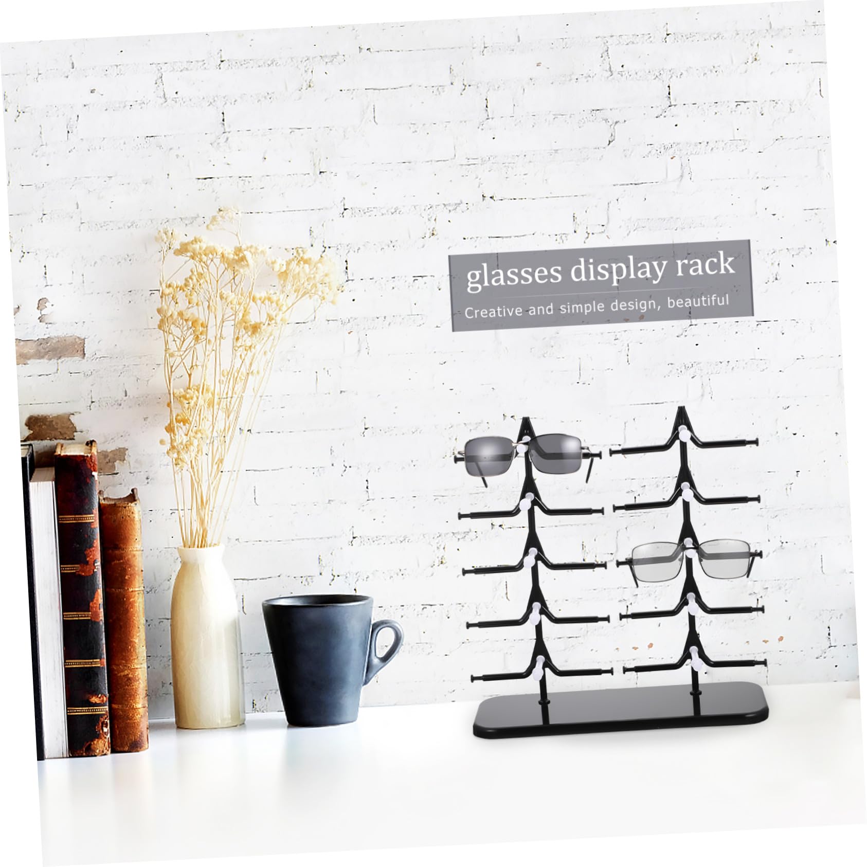 Healeved 3 Stück Brillenständer Kunststoff Sonnenbrillen Halterung Stabiler Aufbewahrungsständer für Sonnen Optische Brillen Praktischer Organizer für Shop und Zuhause