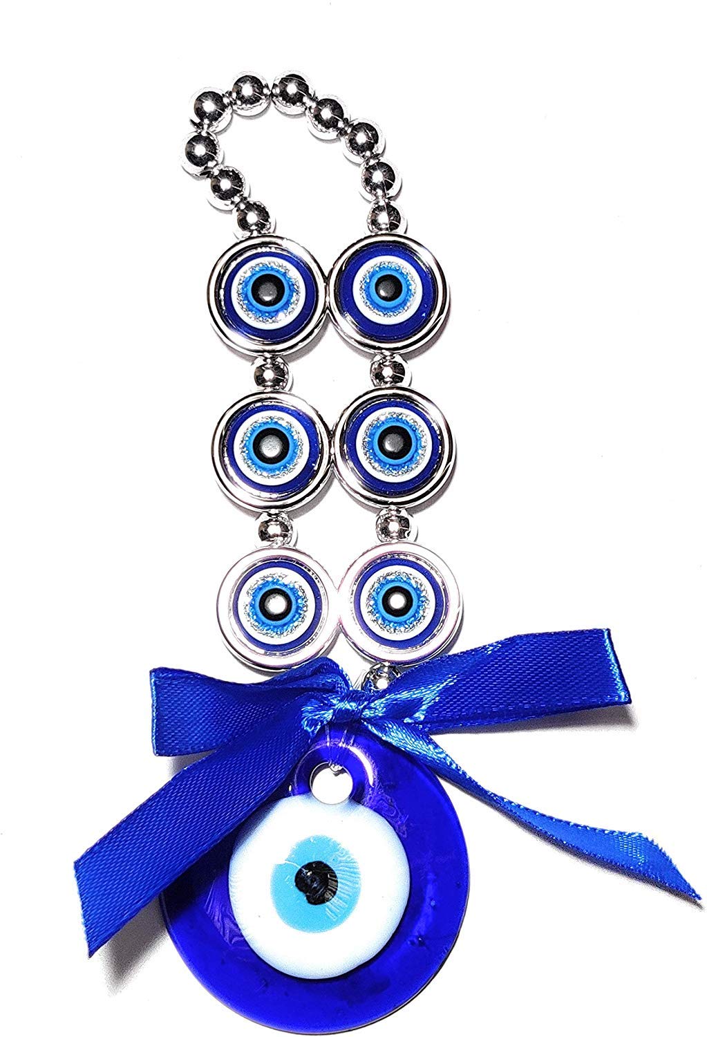 PAYSTORE 6 Ball Evil Eye Pendant Decoration, Wall/Door Hanging Ornament Amulet for Car, Home and Office for Protection and Blessing Pendant