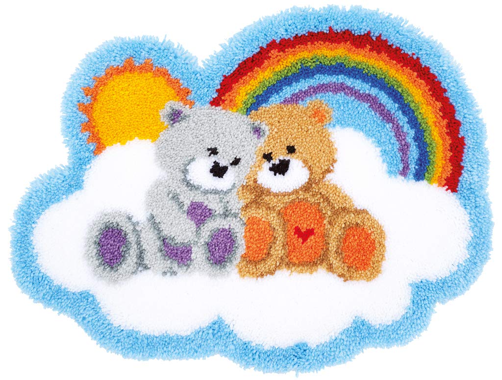 Vervaco N\A Latch Hook Kit: Rug: Shaped: Care Bears Pn-0166078