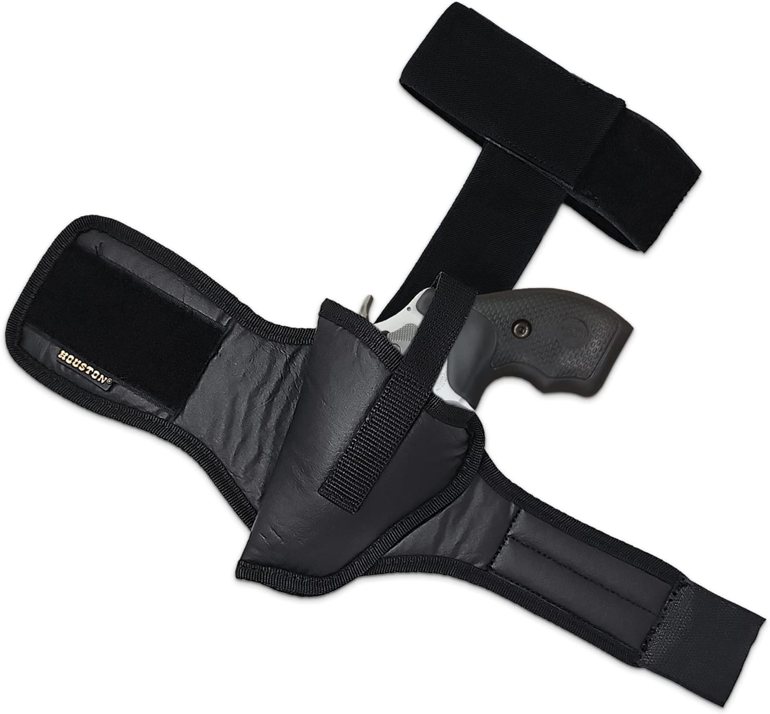 Eco Leather Ankle Concealed Carry Revolver Holster by Houston Fits Most J