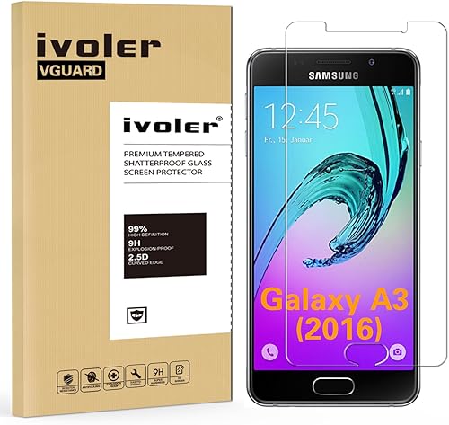iVoler Vetro Temperato Compatibile con Samsung Galaxy 2016  Garanzia Vita   Pellicola Protettiva  Protezione per Schermo