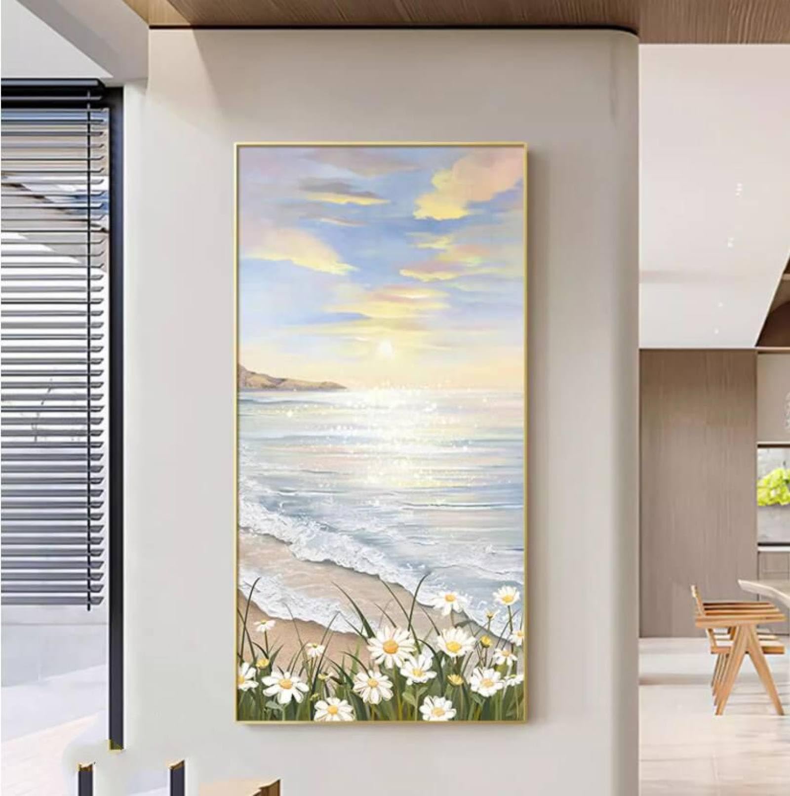 Art peinture à l'huile grand format pour habiller un mur vide