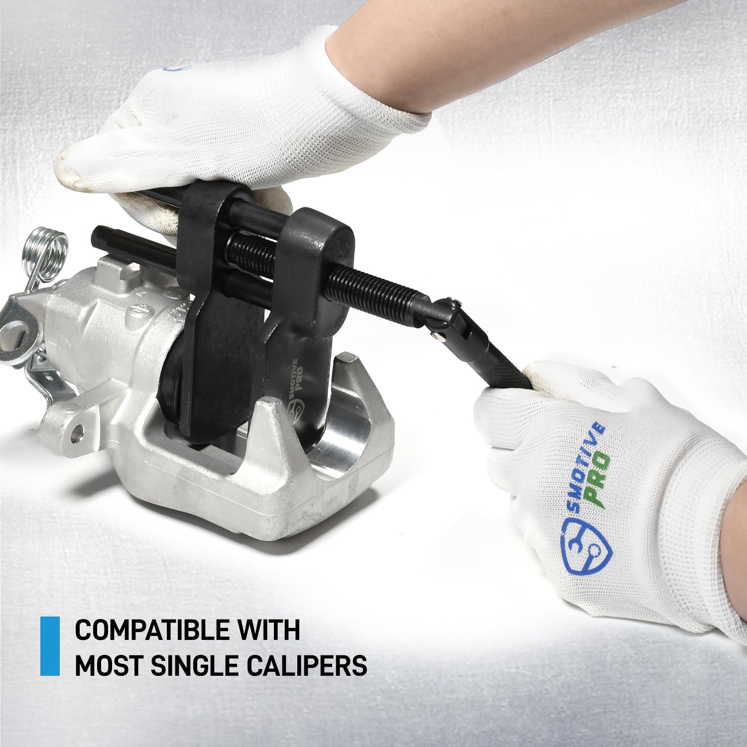 SMOTIVEPRO Strapazierfähiges Upgrade Bremssattel-Presswerkzeug, 0–85 mm Scheibenbremsbelagspreizer, trennt Kolben, Bremssättel, kompatibel mit Auto, LKW und Motorrad