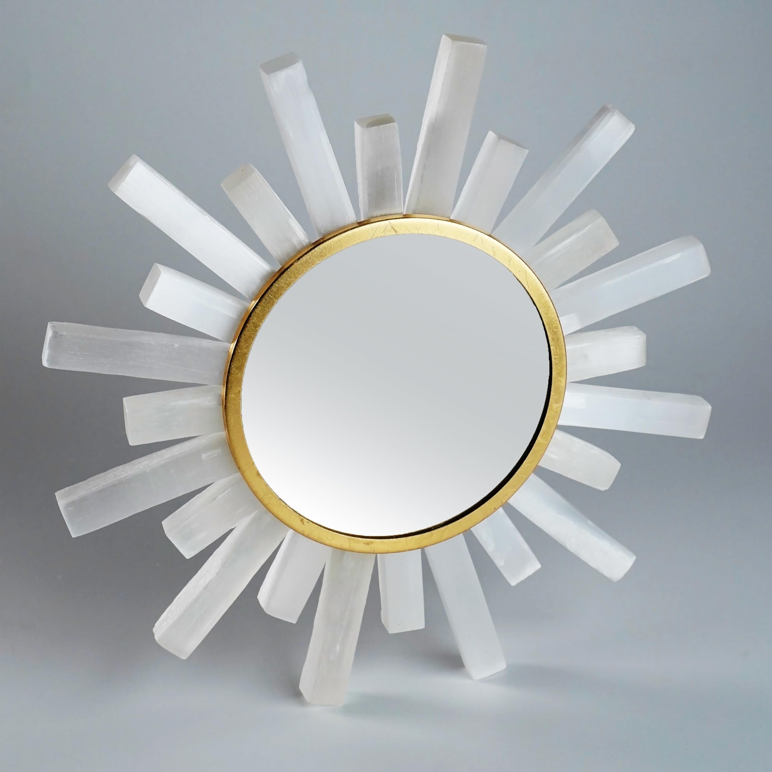Miroir mural, rond, 60 x 60 cm, avec cadre en métal doré de qualité supérieure, design moderne, grand miroir, pour couloir, salle de bain, salon et