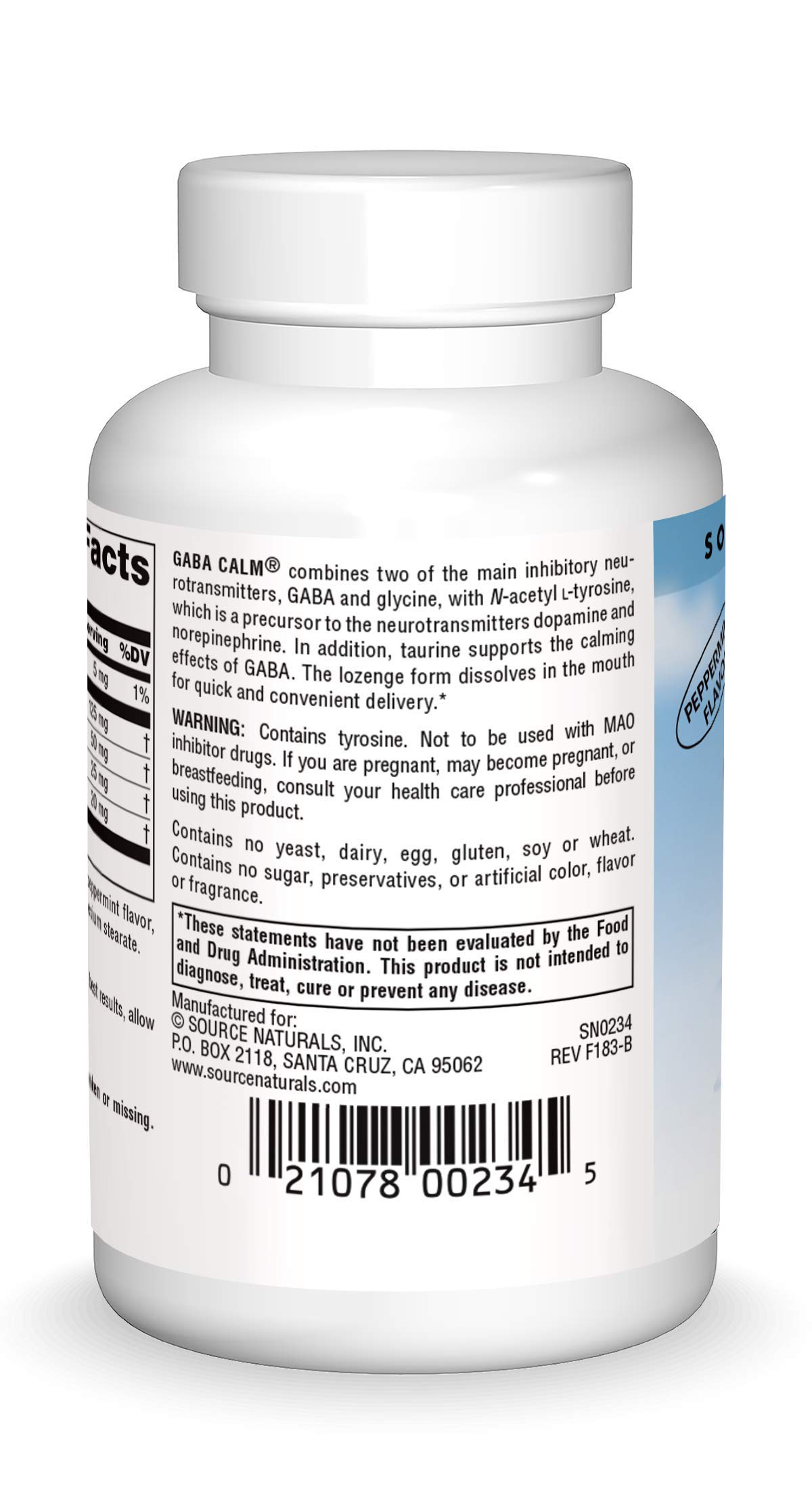 Source Naturals Serene Science, GABA Calm Mind - 60 Lozenges — Amazon image 2