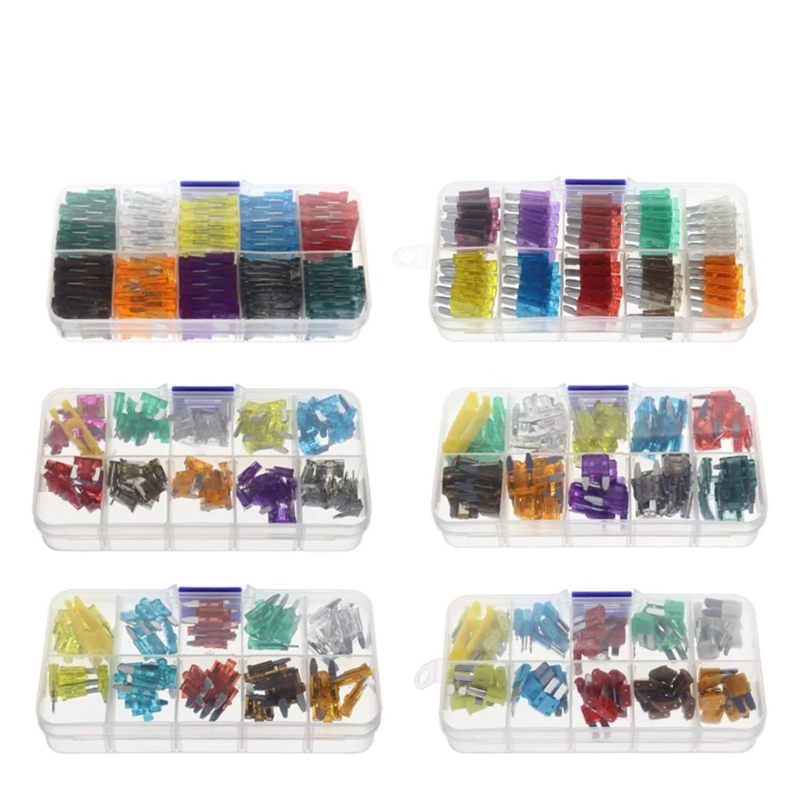 Fusible para coche de 5A a 40A mini pequeño mediano tipo hoja automotriz Micro 100PCS