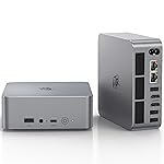 Beelink Mini PC, AMD Ryzen 7 7735HS (8C/16T, Up to 4.0GHz), 32GB DDR5 RAM 500GB PCIe3.0 SSD, SER5 Mini Desktop Computer Support 4K Display/USB4/WiFi 6/BT5.2 for Gaming