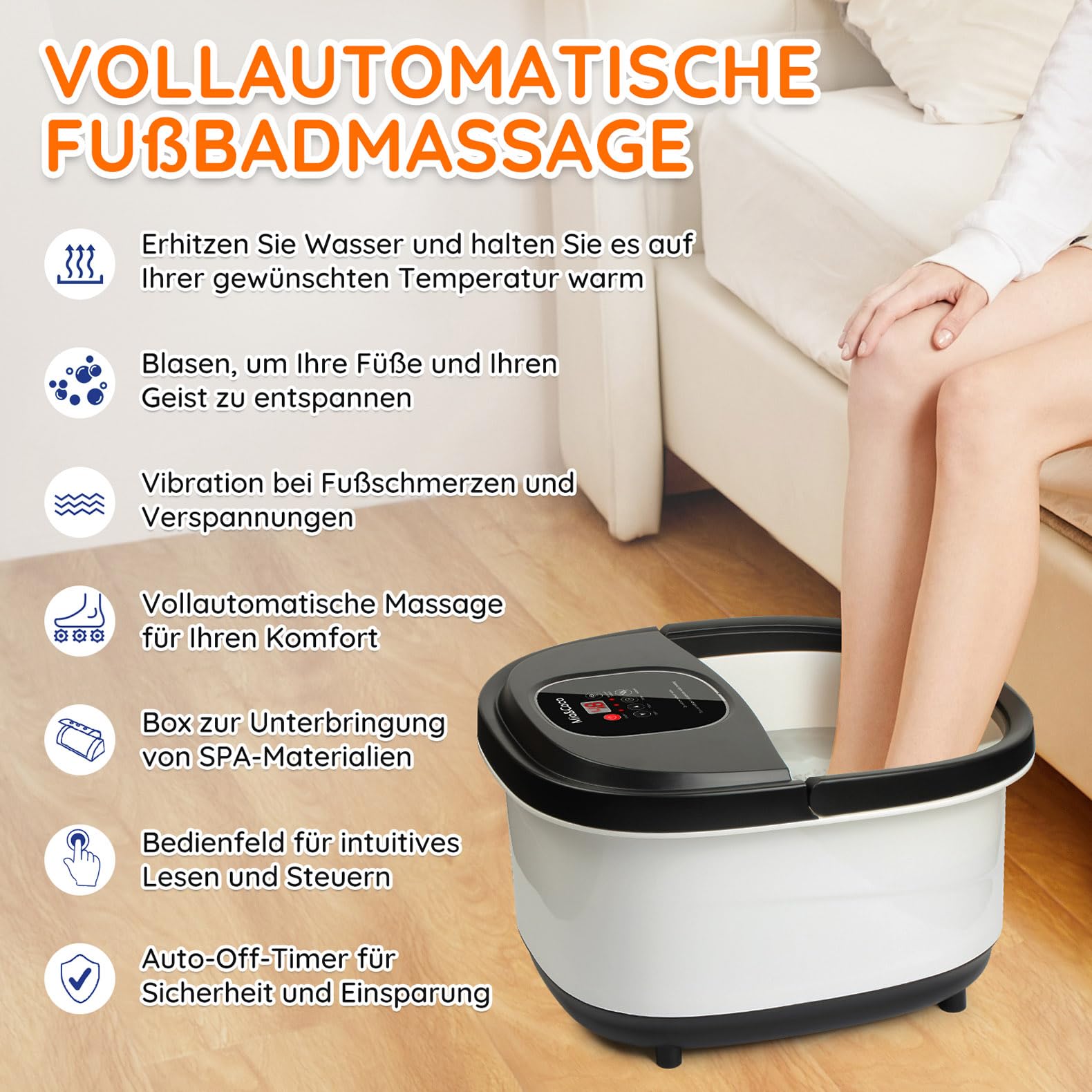 Elektrisches Fuß-SPA-Massagegerät KY-888-1