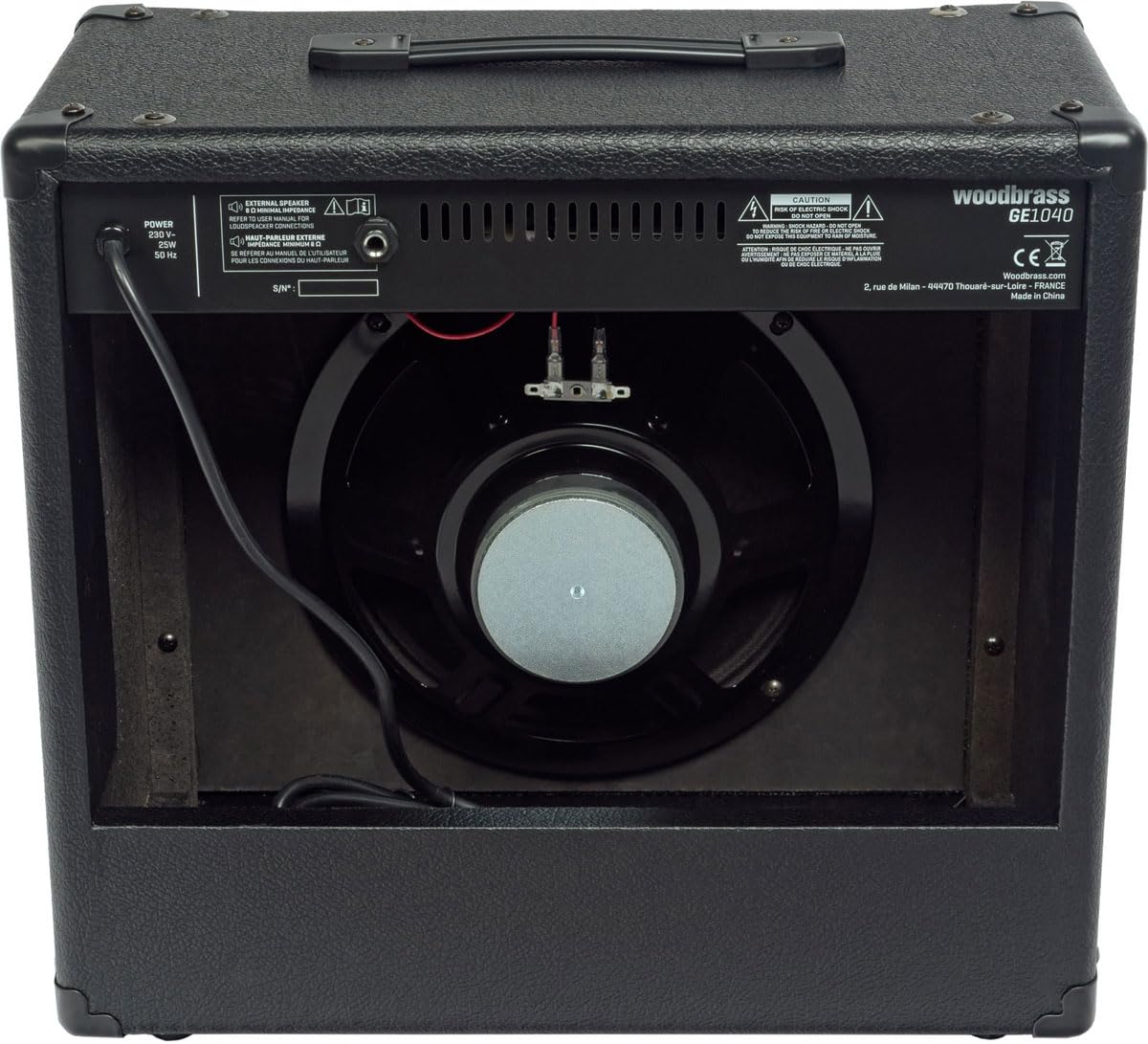 Woodbrass GE1040 Amplificatore Combo per Chitarra Elettrica - Amplificatore 40W ideale per Chitarristi principianti e dilettanti - Multiuso, Reverb, Presa Cuffie: Perfetto per giocare a casa o sul
