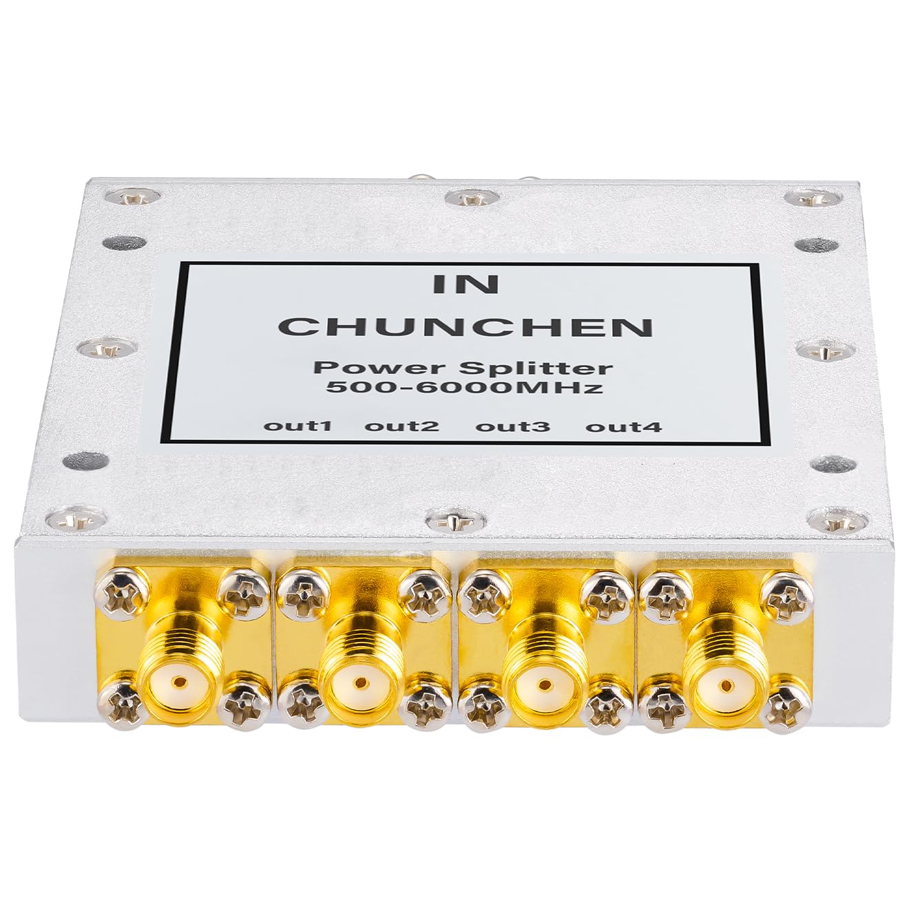 4 Vie 0.5-6GHz Splitter di Potenza 50 Ohm SMA Femmina Connettore Splitter di Segnale 500Mhz-6000Mhz Cavo Splitter di Segnale 1 Ingresso 4 Uscita per Cavo Antenna