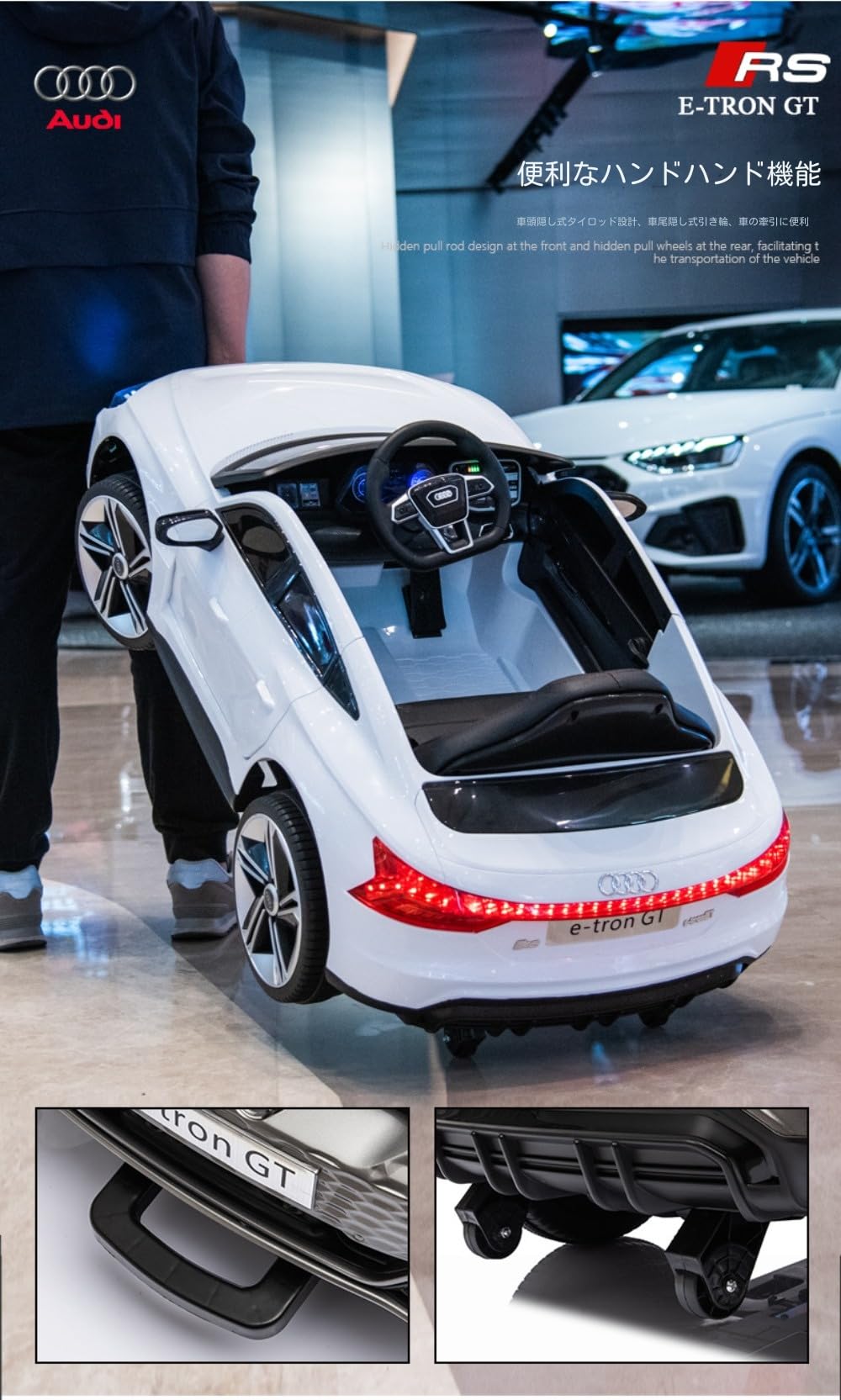Amazon.co.jp: 子供用電気自動車は、男の子と女の子のための四輪車
