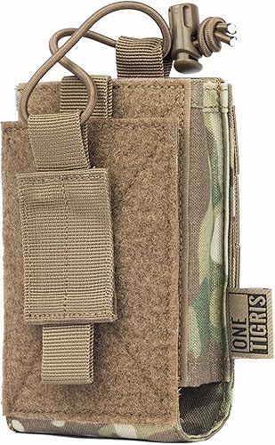 Miniatura 9 de OneTigris Funda para Radio BaoFeng UV-5R BF-F8HP de Nylon MOLLE para Walkie Talkie