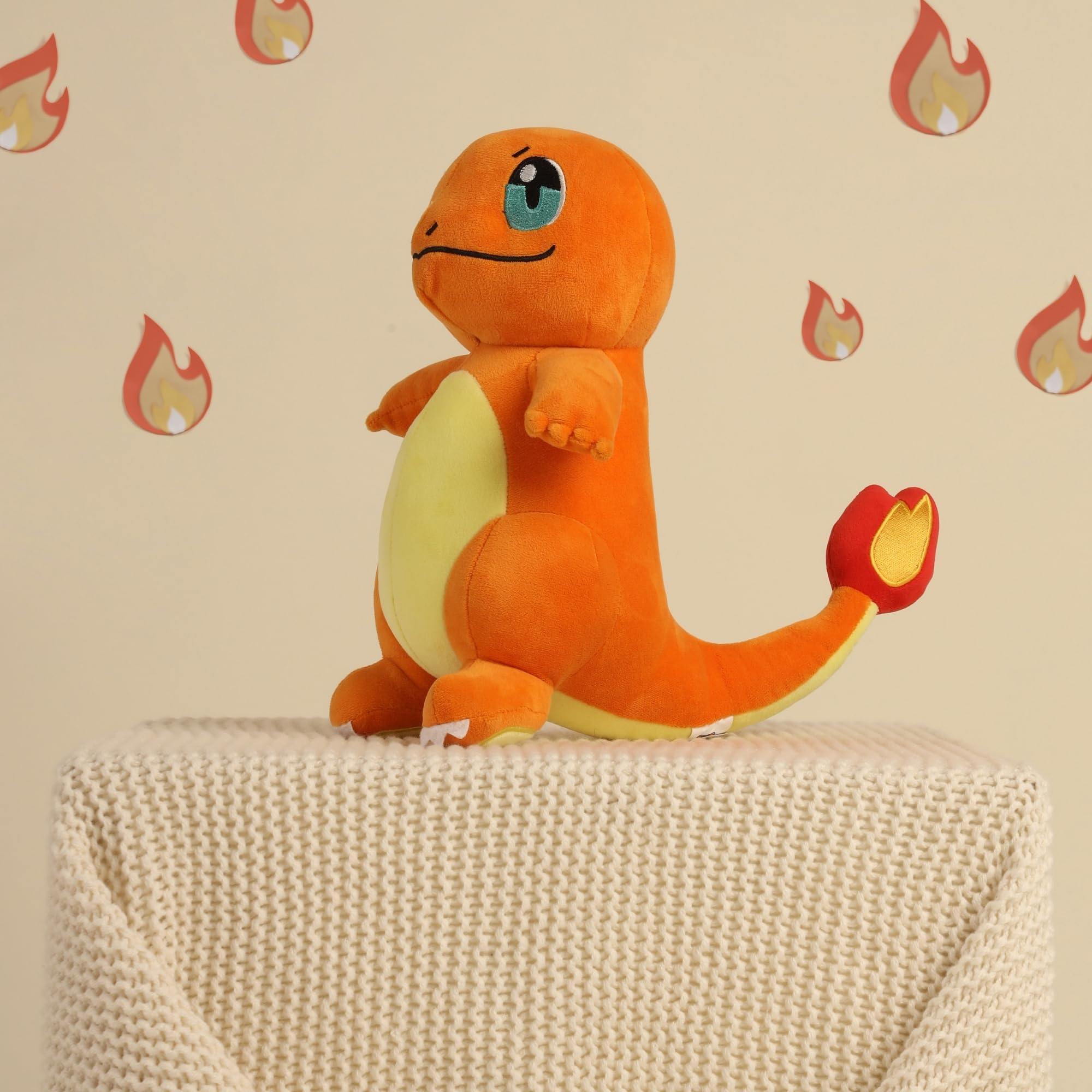 Mirada Pokémon Charmander Soft Plush Toy – 23cm | Official Licensed Cute Stuffed Animal | Super Soft & Comfortable Plush Character for Kids, Boys & Girls | Ideal Gift for Birthday & Festivals-image-10