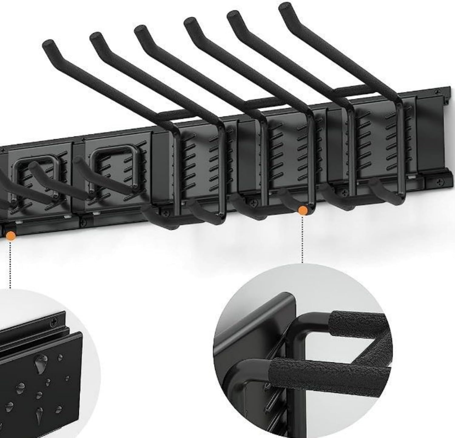 頑丈なガレージツール主催者の壁ラックシステム複数のサイズのフック機器保管ヤード小屋の壁主催者のための簡単なインストール