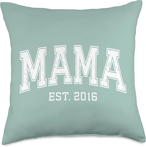 Mama Est 2016 Custom Mom Personalized Mothers Day Customized Throw Pillow