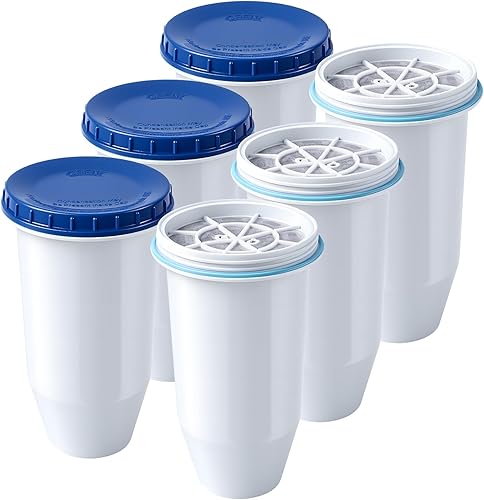 Miniatura 11 de Filtro de agua de repuesto 0 TDS para jarra y dispensador Zero Filtración mejorada de 6 etapas Elimina el 99.9% del plomo, cromo, PFOA/PFOS