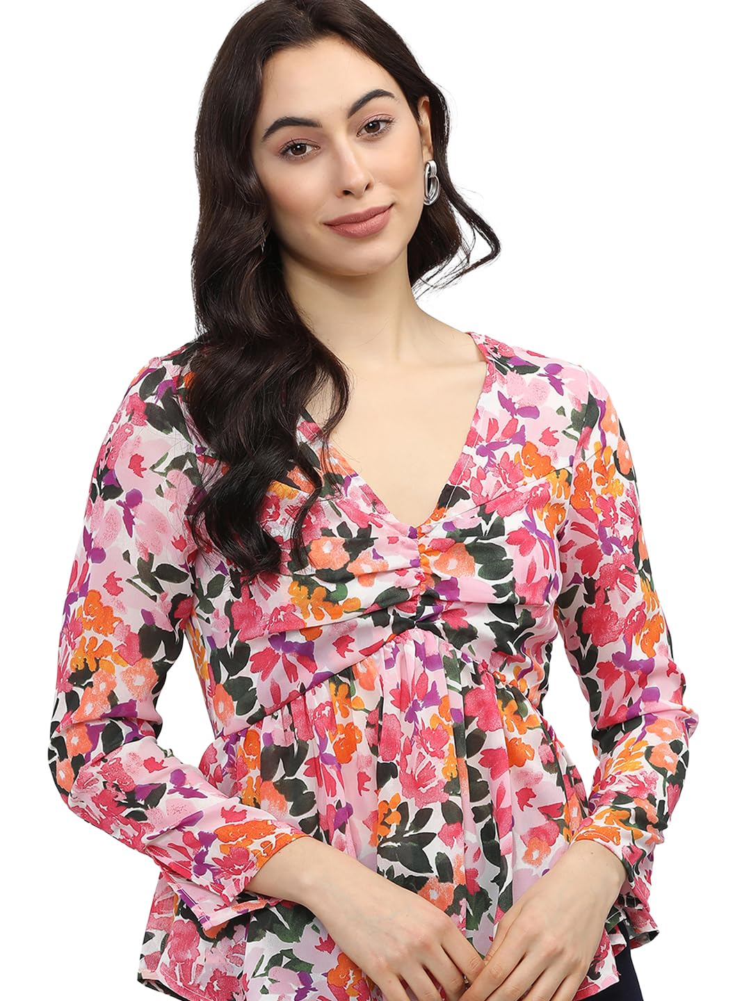 Tokyo Talkies Women's Floral Regular Fit Tops-picture-10