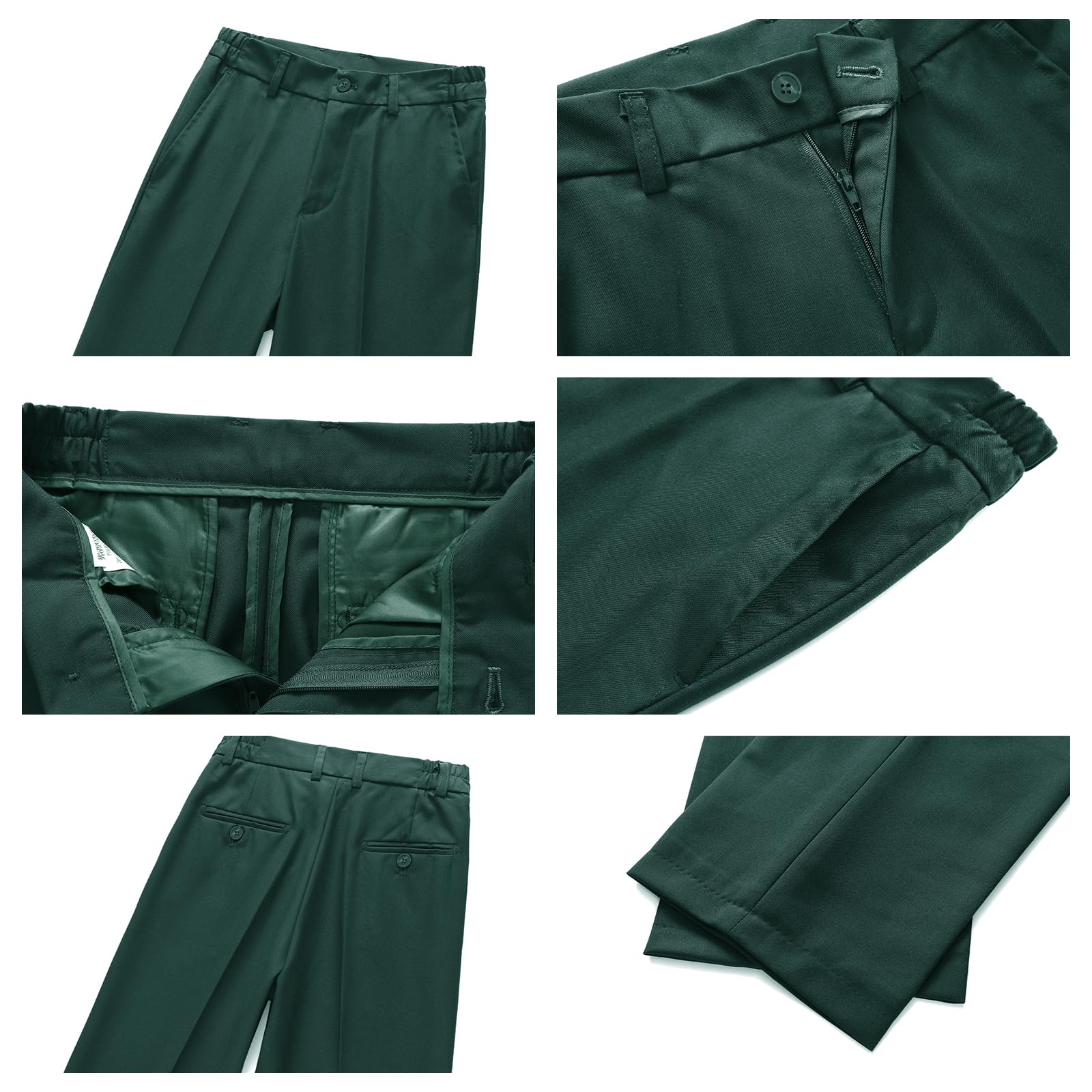 Chłopięcy 3-częściowy komplet slim fit, formalny strój dziecięcy z marynarką, kamizelką i spodniami, odzież Pageboy na wesele, bierzmowanie, chrzest i specjalne okazje