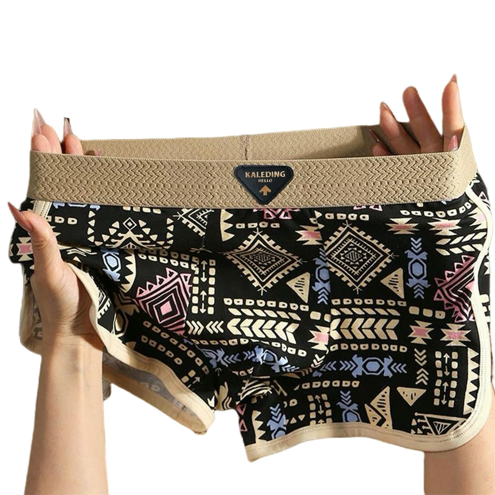 Boxer Uomo Slip da Traspirante degli Uomini retrò di Grandi Dimensioni-nero-3xl 160-180 Catties-6pcs