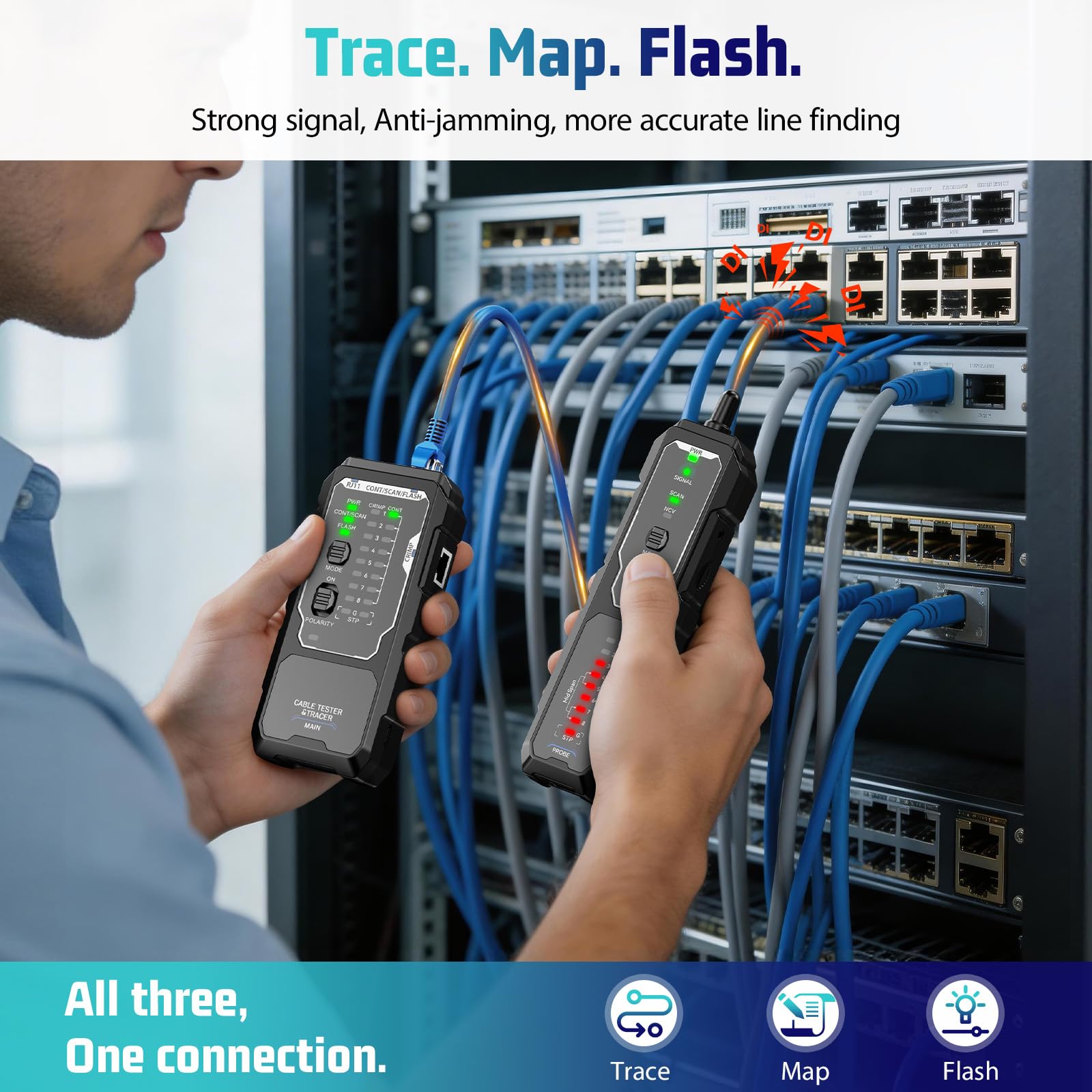 Network Cable Tester - Find & Fix Cables FAST -3 Network Cable Tester - Find & Fix Cables FAST -3