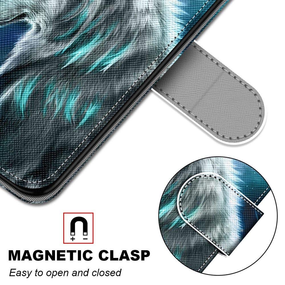 Custodia SATURCASE A Portafoglio In Pelle PU Per Xiaomi Redmi Note 10 5G, Con Chiusura Magnetica, Slot Per Carte E Supporto, Colore Nero - 3