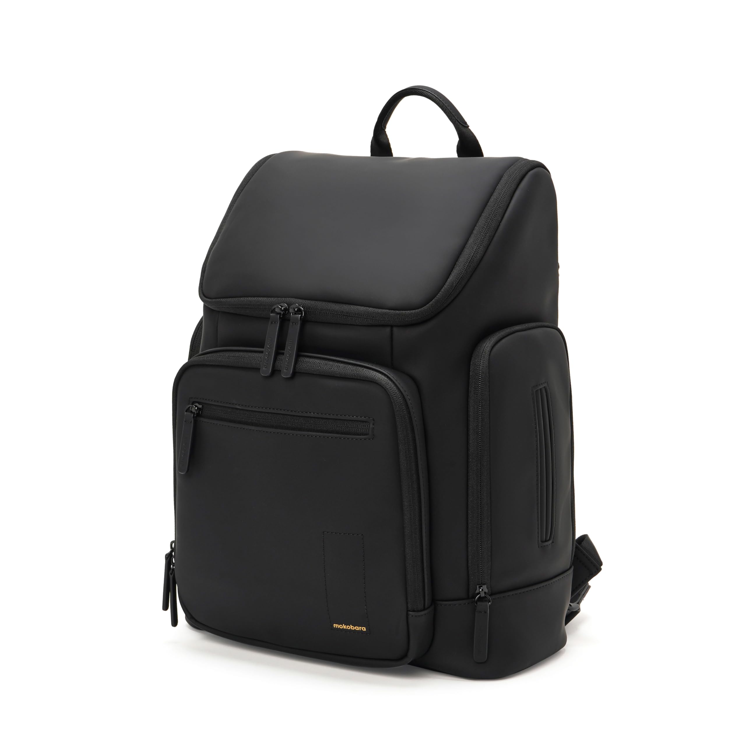 Mokobara Tinker Diaper Backpack-40cm(23L),Soft-Touch Polyurethane,Insulated Compartment,Wipes Dispenser Pocket,Stroller Buckles,Foldable Changing Mat Included,For Daily Use&Travel,Black(Bedtime Story)