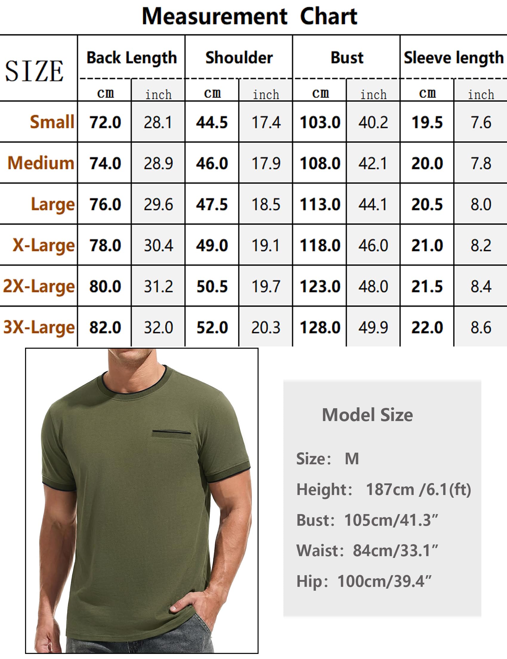 iClosam Camiseta Hombre Cuello Redondo Acanalada de algodón, cómoda y elástica, Corte Regular,Camisetas Manga Corta Hombre, Tallas S-3XL