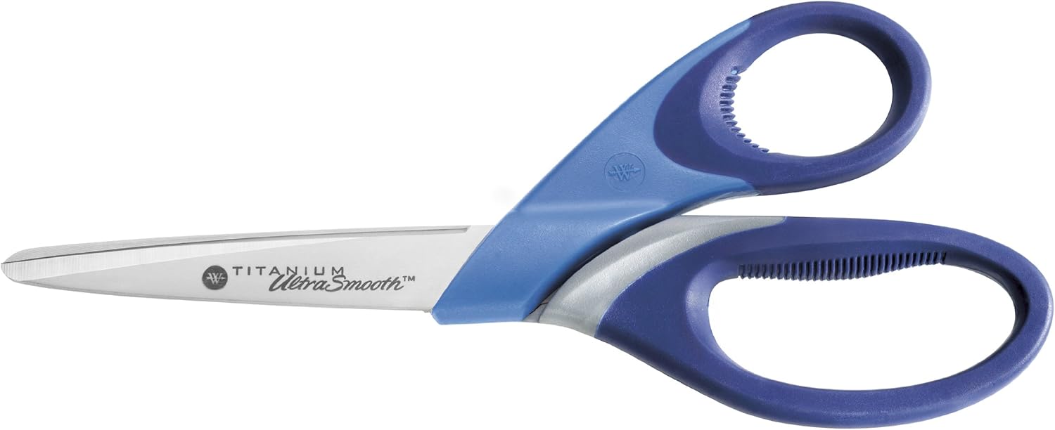 Westcott E-30440 00 Titaniu Super Soft Grip Scissor, 10 C- Grey