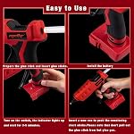 Mellif Gun à colle chaude sans fil compatible avec Milwaukee 18V Batterie (outil seulement), Gun électrique de puissance portatif pleine taille pour les arts & Artisans et artisans & DIY avec 20 0.43" Bâtons de colle