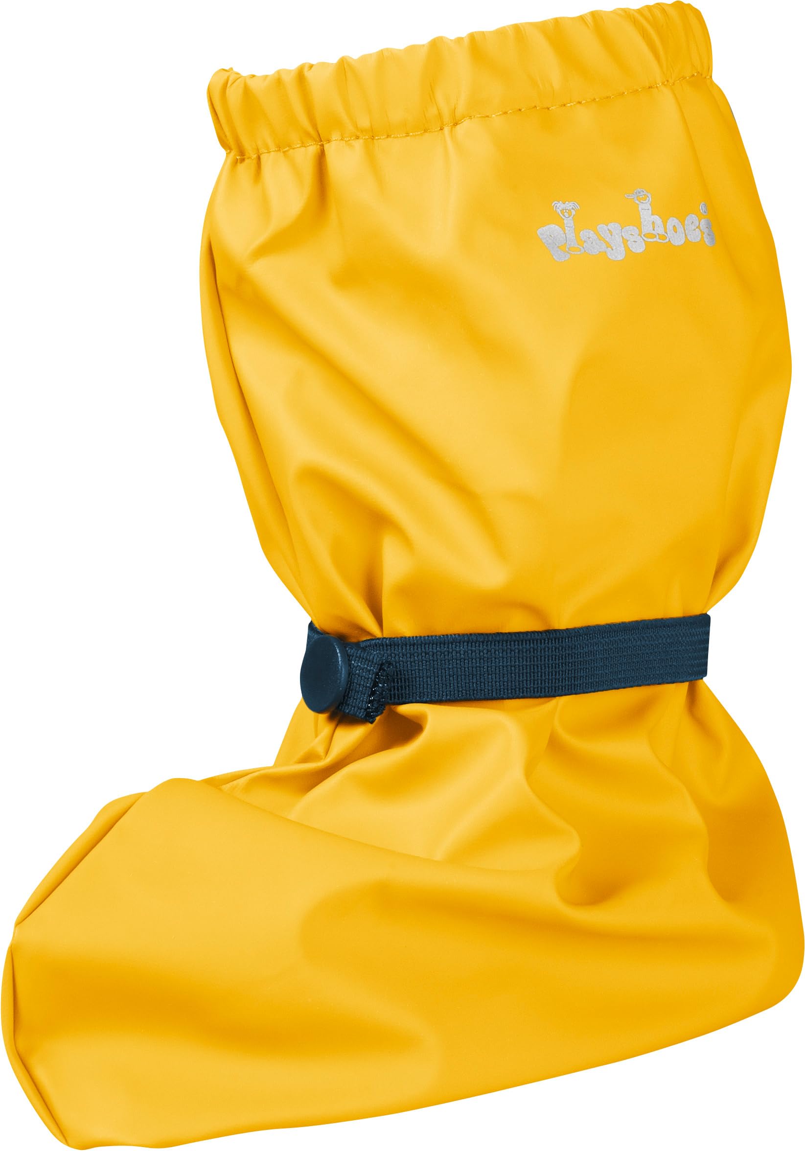 Playshoes Unisex Baby Waterproof Rain Footies with Fleece Lining, Yellow, Medium
