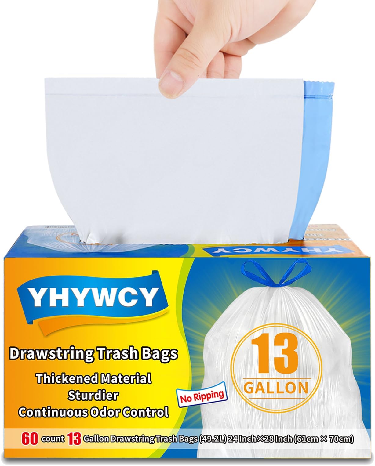 AYOTEE 23 Gallon Trash Bags with Zip Ties, 30"x 35" Extra