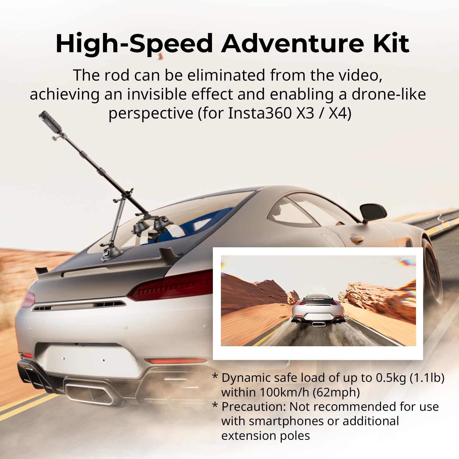 SMALLRIG Car Mount for Insta360 X4/X3 - Image 2