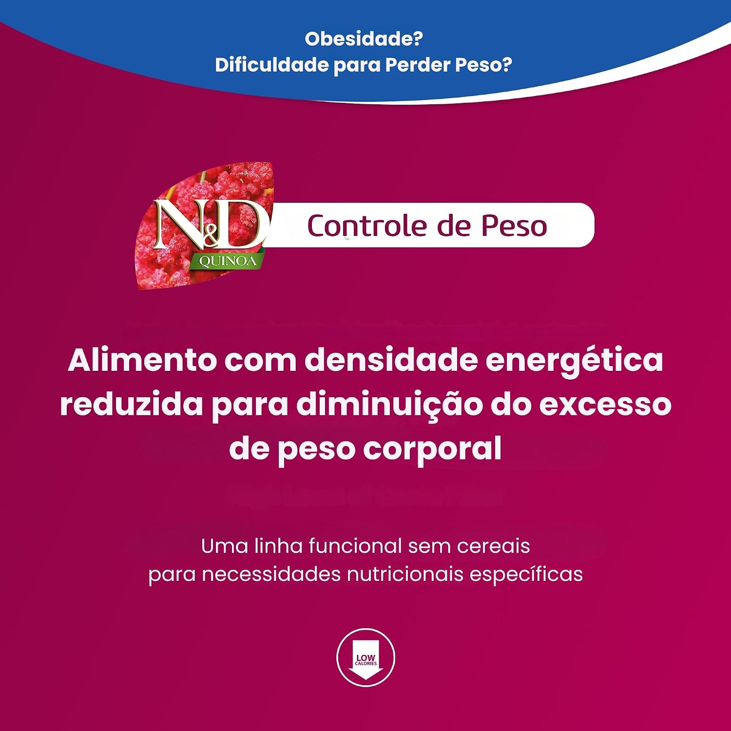 N&D Quinoa Controle de Peso Ração para Cães Adultos Raças Mini Cordeiro 2,5 kg N&D Quinoa Controle de Peso Ração para Cães Adultos Raças Mini Cordeiro 2,5 kg