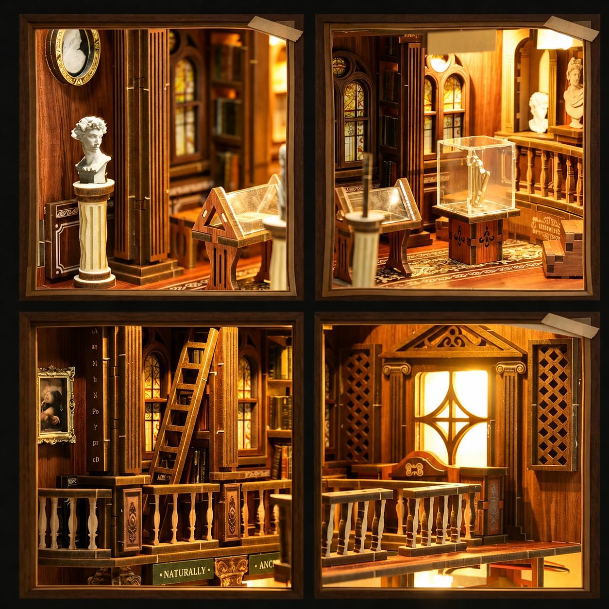 DIY Book Nook Kit for Adults, 3D Wooden Miniature Dollhouse Kit image 4