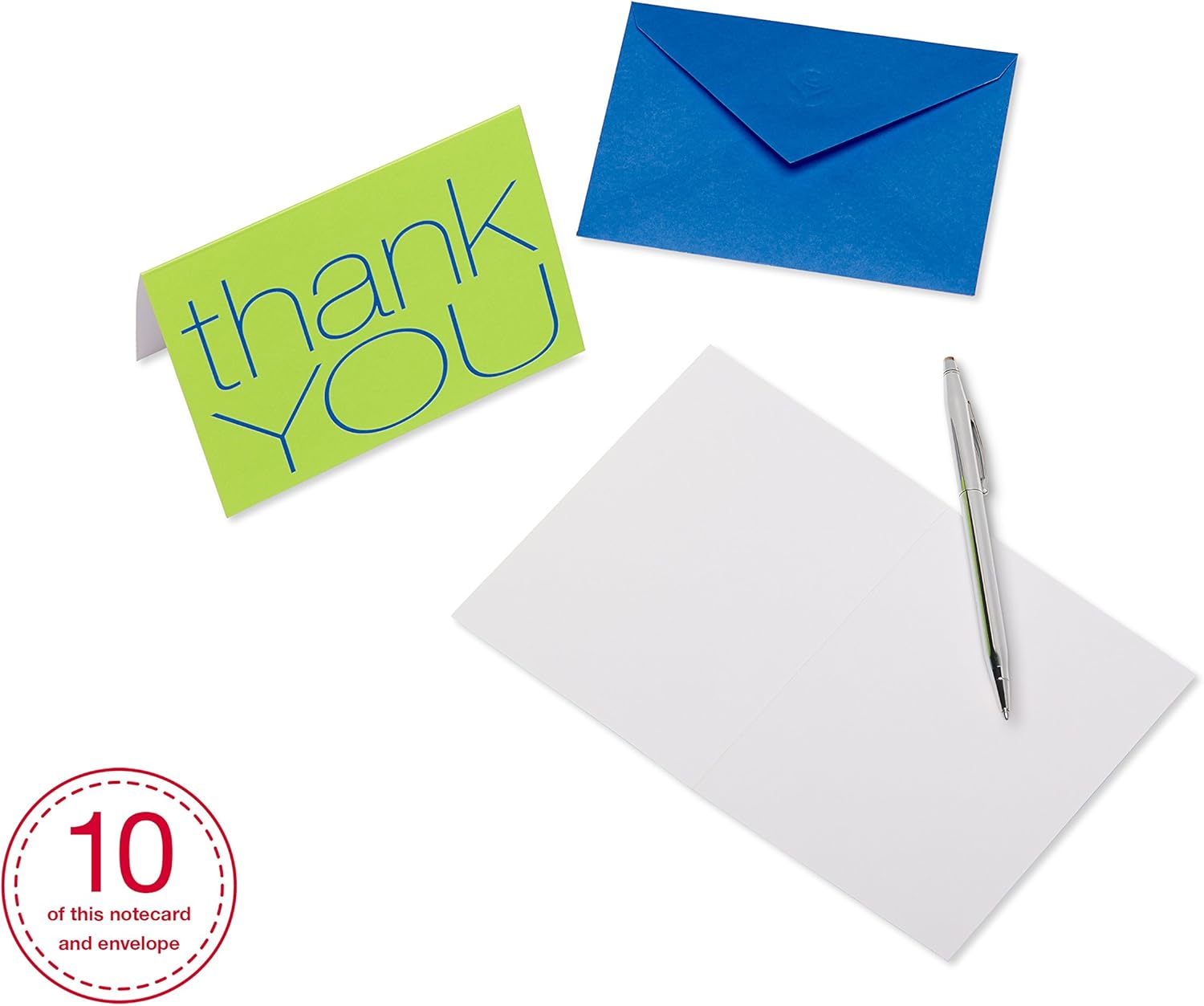 American Greetings Thank You Cards with Envelopes, Bold Multicolored (50-Count)