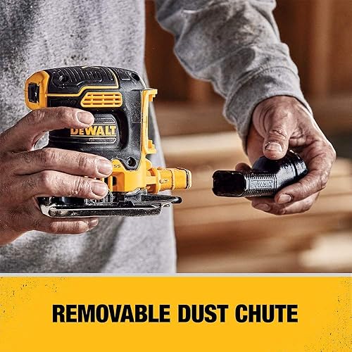 Miniatura 13 de DEWALT Lijadora inalámbrica de velocidad variable de 1/4 hoja sin escobillas MAX XR de 20 V (solo herramienta) (DCW200B)