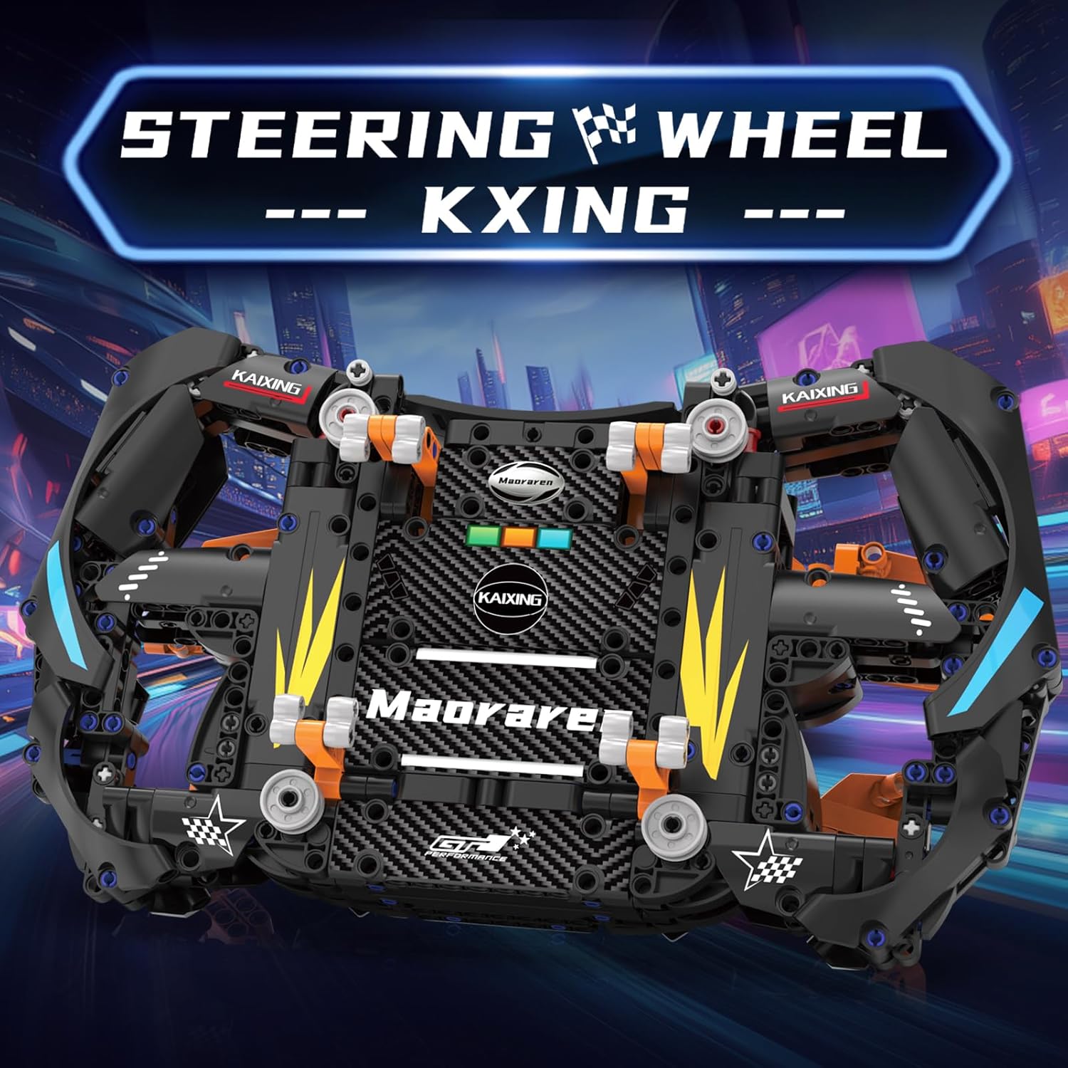 Sciencow F1 Racing Wheels Model Kit,Racing Theme Construction Building Blocks Toys, Chirstmas Birthday Gift for Ages 6+