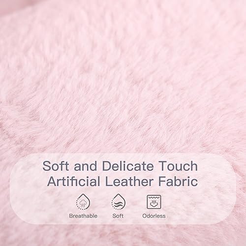 Miniatura 5 de Welnow Cómoda silla platillo con otomana, silla de lectura plegable de gran tamaño para adultos con almohada, silla de salón de piel sintética suave