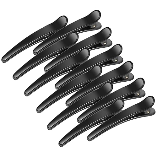 Miniatura 8 de Sublaga - 12 pinzas para el cabello para peinar, antideslizantes, coloridas, de plástico, con diseño de cocodrilo, para mujeres, bebés, niños y