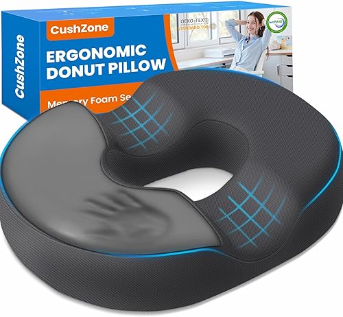 Almohada de dona para embarazo posparto, cojines ergonómicos grandes para asiento de silla, cojín de silla de oficina, almohada transpirable para