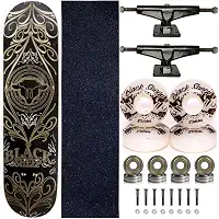 Skate Completo Marfim Black Sheep para Street e Pistas Tribal
