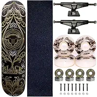 Skate Completo Marfim Black Sheep para Street e Pistas Tribal