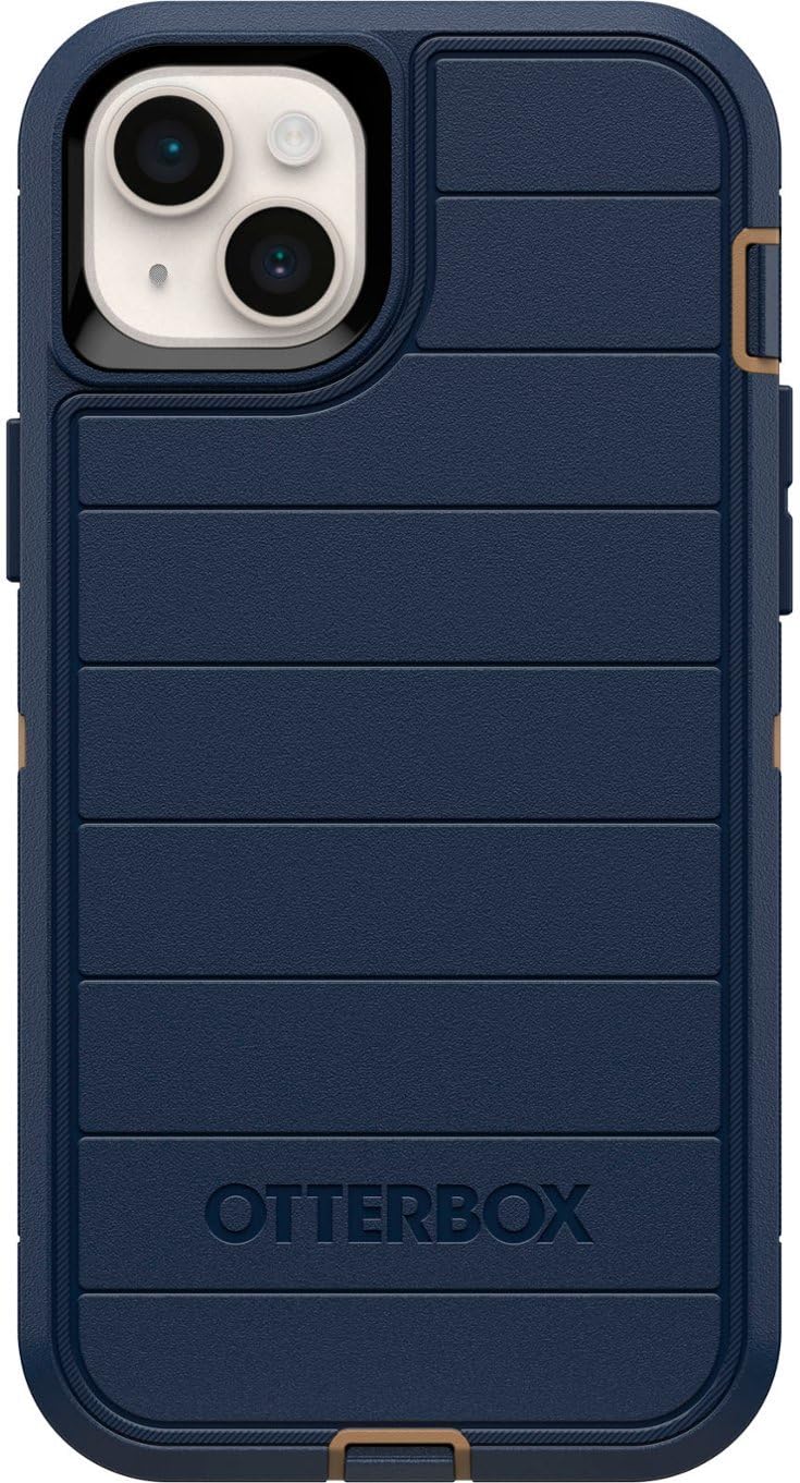 Coque iPhone 14 Plus OtterBox Defender bleu pour vos chantiers et sorties outdoor - 4