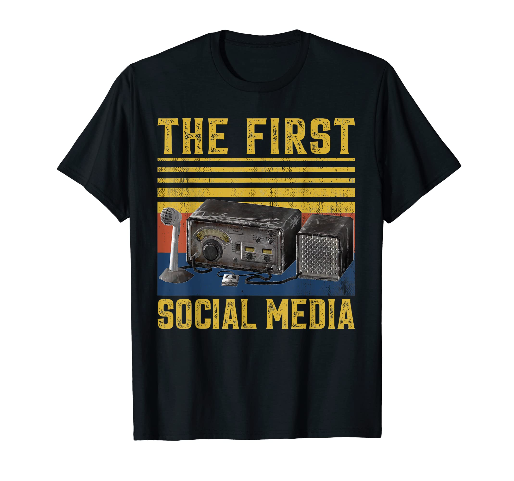 ham radio gifts & amateur radio gifts & antenna, fHam Radio The First Social Media ham radio, amateur radio, T-Shirt