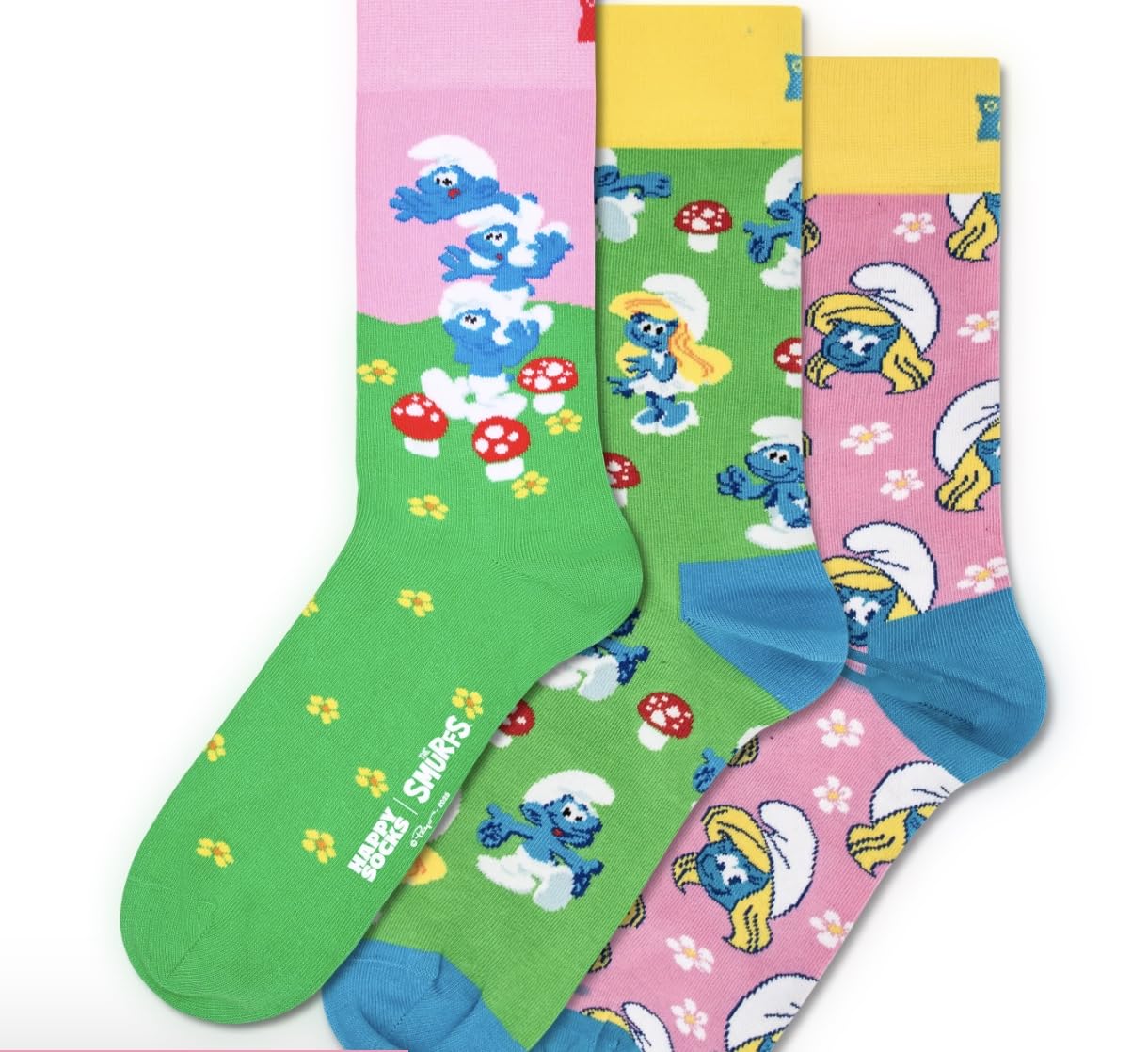 The Smurfs - Pack de 3 calcetines de los Pitufos