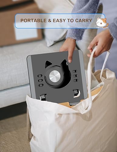 Miniatura 6 de Soporte de aluminio giratorio de 360, ajustable, portátil y plegable, soporte para monitores para iPad, compatible con tabletas de 4 a 12.9