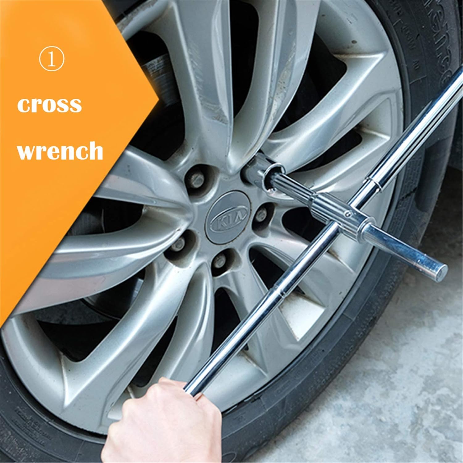 KvSrr Extra Length Tire Iron Nut Lug Wrench 4 Way 23" Heavy Duty Cross Wrench for Tire 17mm 19mm 21mm 23mm : Automotive