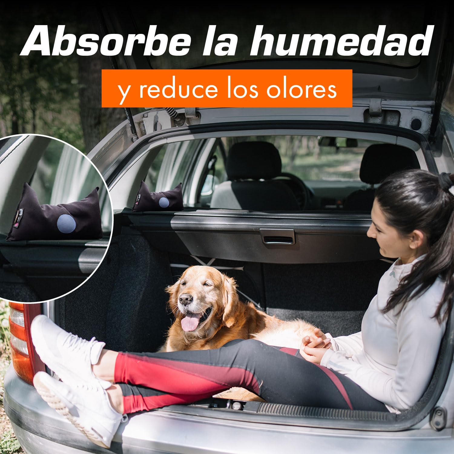Upgrade4cars Bolsa Anti-humedad Reutilizable para Coche, Cajones 2 x 1 Kg
