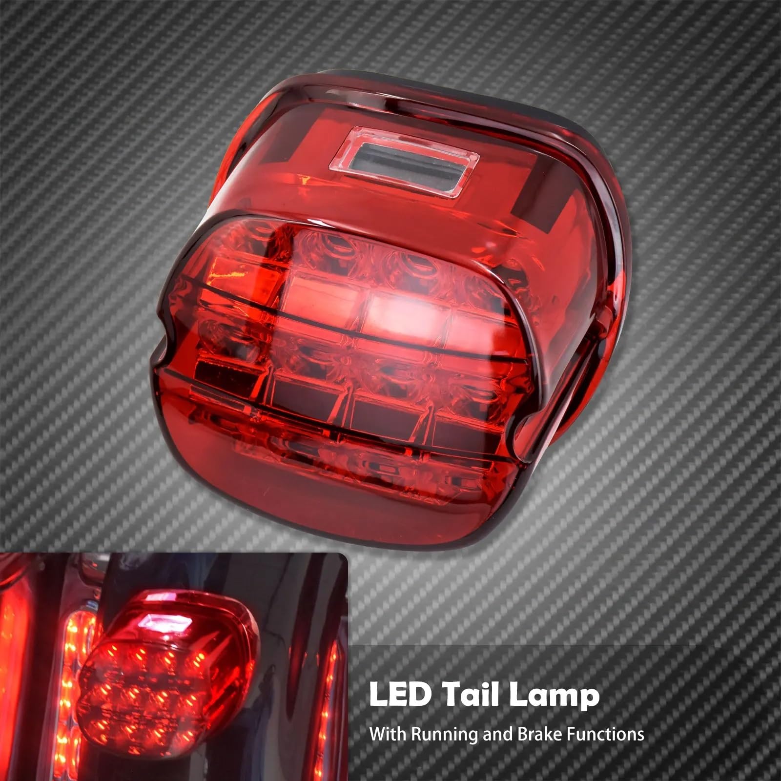 Faro Posteriore Stop Running Luce Posteriore Freno LED per Dyna per Fat Boy FLSTF per Night Train FXSTB per Softail per Sportster per Road King per Electra Glide per