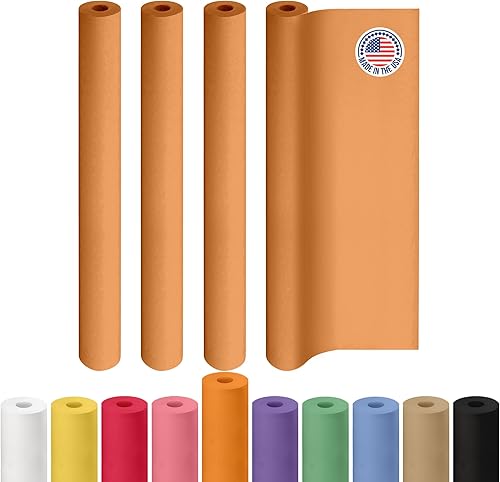 Miniatura 196 de IDL Packaging - Rollo de papel kraft rojo de 36 x 2160 pulgadas (180 pies), hecho en Estados Unidos, grosor 45 libras, arte, envoltura regalos